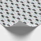 Swan Lake: Aquarellpastellmuster Geschenkpapier (Ecke)