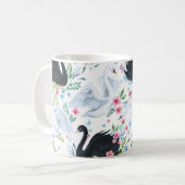 Swan Lake: Aquarellpastellmuster Kaffeetasse (Vorderseite Links)