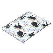 Swan Lake: Aquarellpastellmuster Notizblock (Linke Seite)