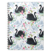 Swan Lake: Aquarellpastellmuster Notizblock (Vorderseite)