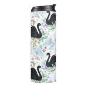 Swan Lake: Aquarellpastellmuster Thermosbecher (Nach links gedreht)