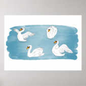 Swan Lake Art Poster (Vorne)