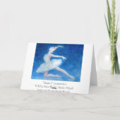 Swan Lake Ballet Grußkarte Karte (Rückseite)