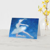 Swan Lake Ballet Grußkarte Karte (Gelbe Blume)