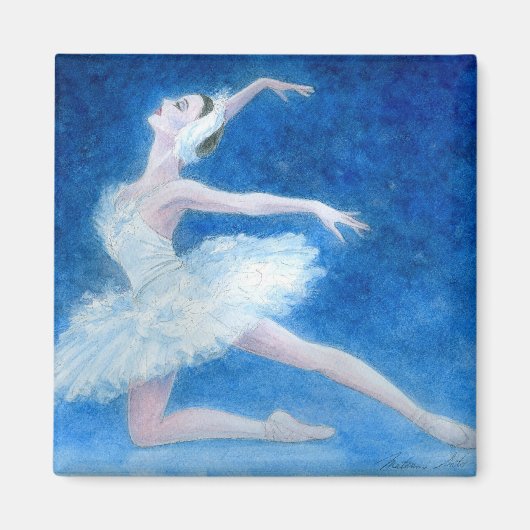 Swan Lake Ballet Magnet (Vorne)
