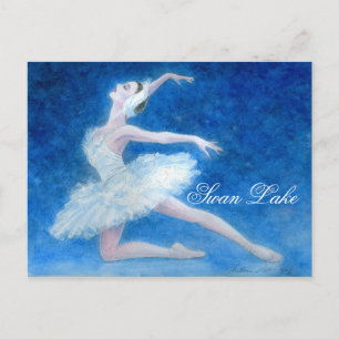 Swan Lake Ballet Postkarte