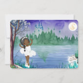 Swan Lake Ballet Spring Hübsch Ballerina Geburtsta Einladung (Rückseite)