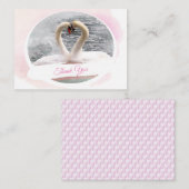 Swan Lake Danke-Karte Mitteilungskarte (Vorne/Hinten)