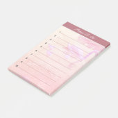 Swan Lake Dinge zu tun auf Rose Gold Lined Post-it Klebezettel (angewinkelt)