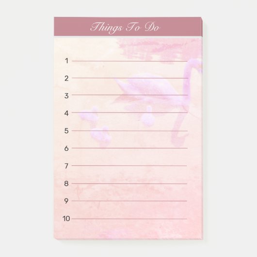 Swan Lake Dinge zu tun auf Rose Gold Lined Post-it Klebezettel (Vorderseite)