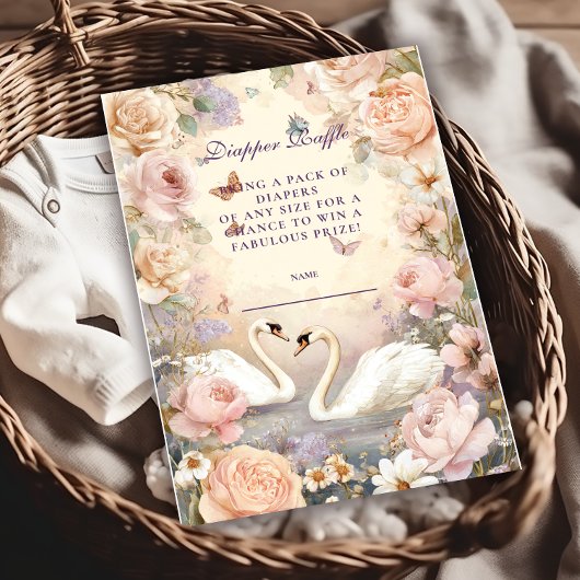 Swan Lake Garden Diapper Raffle Begleitkarte
