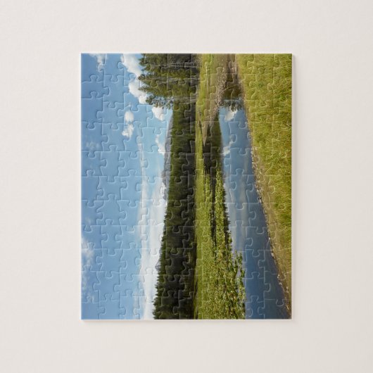 Swan Lake I at Grand Teton National Park Puzzle (Vertikal)
