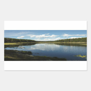 Swan Lake II beim Grand Teton Nationalpark Rechteckiger Aufkleber