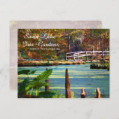 Swan Lake Iris Gardens, Sumter, South Carolina Postkarte (Vorne/Hinten)