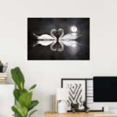 Swan Lake Liebe Poster (Heimbüro)
