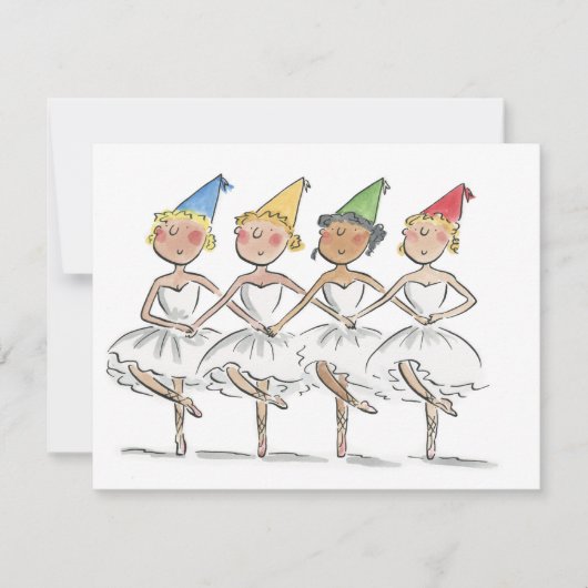 Swan Lake Party Einladung (Vorderseite)