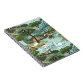 Swan Lake Retro Style Paint by Number Notizblock (Rechte Seite)