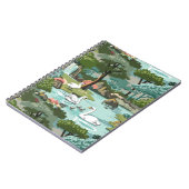 Swan Lake Retro Style Paint by Number Notizblock (Linke Seite)