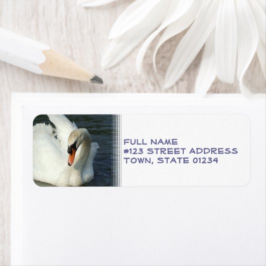 Swan Lake Return Address Label (Insitu)