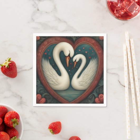 Swan Liebe 1 Serviette (Beispiel)