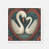 Swan Liebe 1 Serviette (Vorderseite)