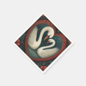 Swan Liebe 1 Serviette (Ecke)