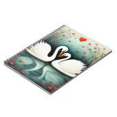Swan Liebe 2 Notizblock (Linke Seite)