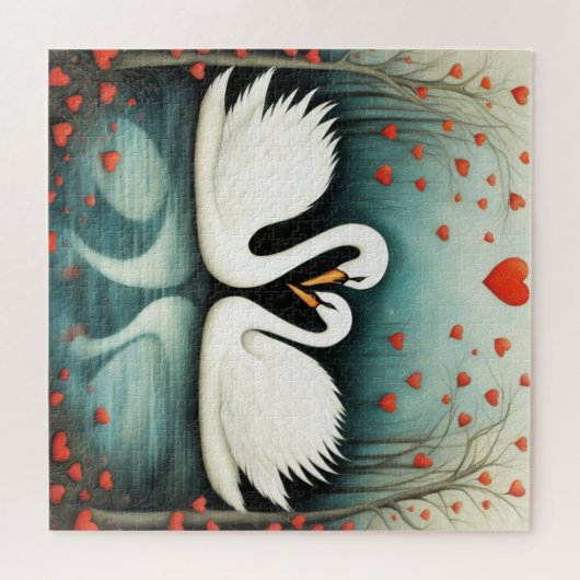 Swan Liebe 2 Puzzle (Horizontal)