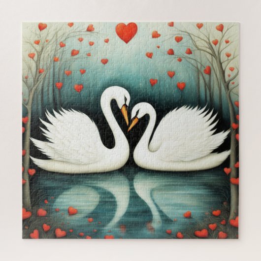 Swan Liebe 2 Puzzle (Vertikal)