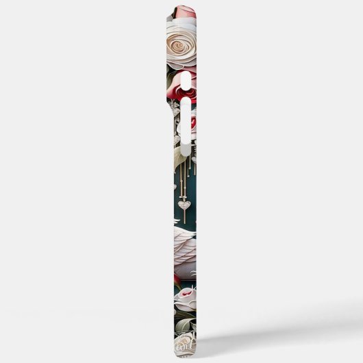 Swan-Liebe Case-Mate iPhone Hülle (Rückseite / Links)