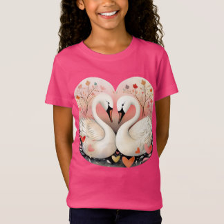 Swan Liebe im Herzen des Waldes T-Shirt