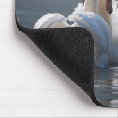 Swan-Liebe- Mousepad (Ecke)