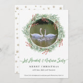 Swan Ließ Heaven & Nature Sing Feiertagskarte (Vorne/Hinten)