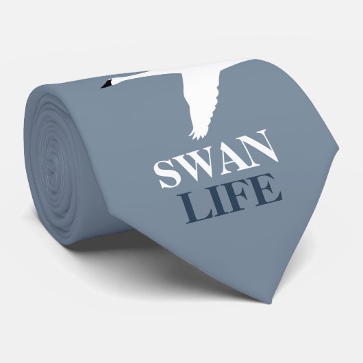 Swan Life, Elegant Swan Krawatte (Gerollt)