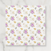 Swan Lila Gold Rose Kinderdusche Vielen Dank Geschenkanhänger (Rückseite)