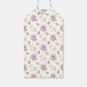 Swan Lila Gold Rose Kinderdusche Vielen Dank Geschenkanhänger (Rückseite)