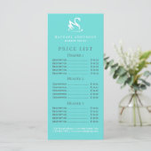 Swan-Logo auf Robin Egg Blue Minimalistisch (Stehend Vorderseite)