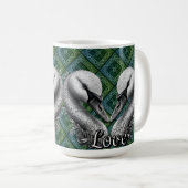 "Swan Love"  Kaffeetasse (VorderseiteRechts)