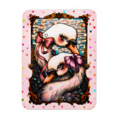 Swan lovers magnet (Vertikal)