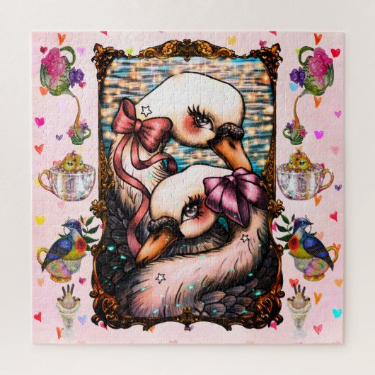 Swan lovers puzzle (Vertikal)