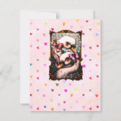 Swan lovers RSVP karte (Rückseite)