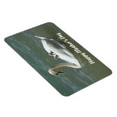 Swan mit Babies Flexible Foto Magnet (Rechte Seite)