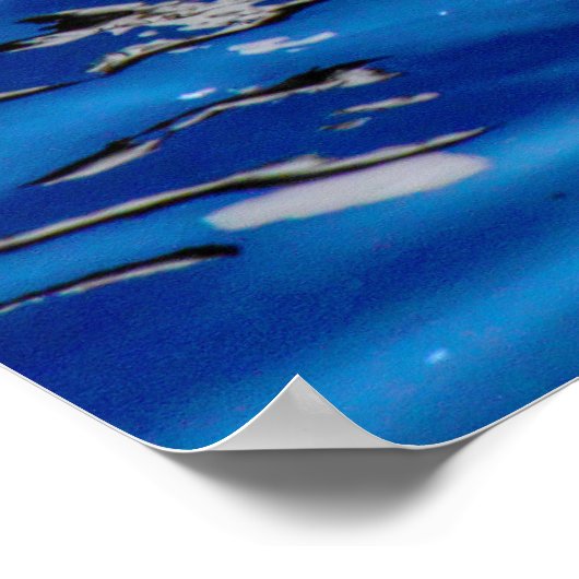 Swan mit Reflections Poster (Ecke)