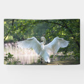 Swan mit Wings Spread Banner (Horizontal)