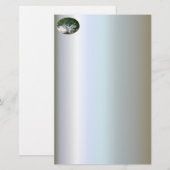 Swan mit Wings Spread Briefpapier (Vorne/Hinten)