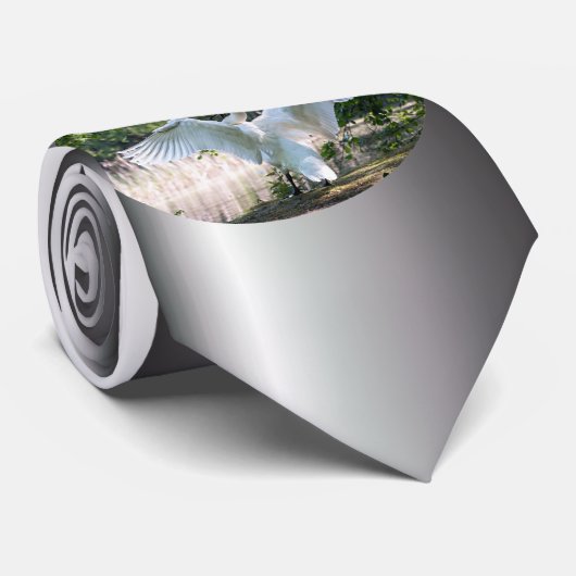 Swan mit Wings Spread Krawatte (Gerollt)