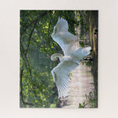 Swan mit Wings Spread Puzzle (Vertikal)