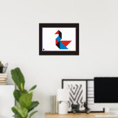 SWAN - MODERNE ABSTRAKTE ART - DA0501AC POSTER (Heimbüro)