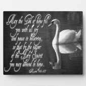 Swan/ Möge der Herr der Hoffnung Sie mit aller Fre Fotoplatte (Vorderseite)