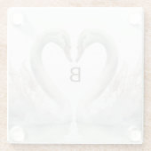 Swan Monogram Glasuntersetzer (Rückseite)